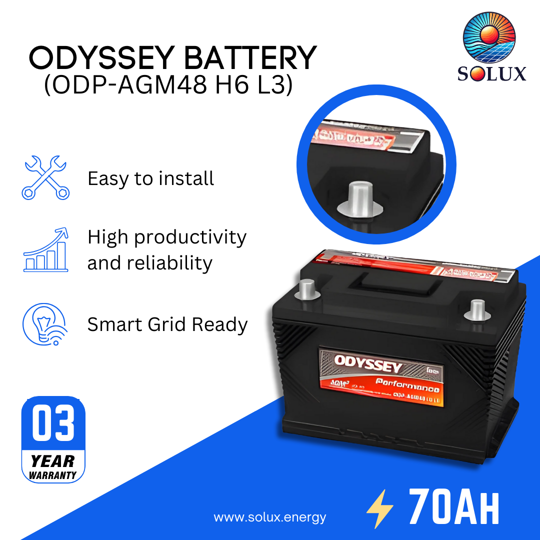 This is an image of Odyssey Performance ODP-AGM48 H6 L3 12V 70Ah Battery